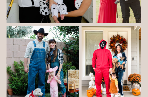 matching halloween costume collage